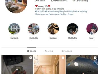 1K Millionaire Lifestyle Luxury Instagram Account for sale