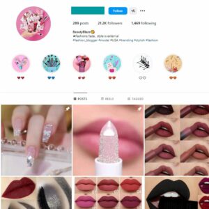 20K Women's Makeup Instagram Account for Sale