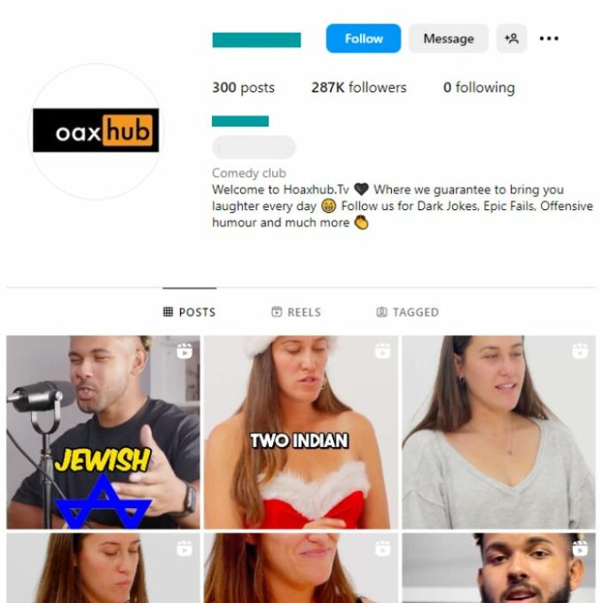 280K Comedy Clips Podcast Instagram Account for sale