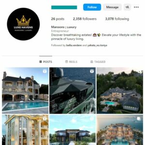 2K Beautiful Mansions Instagram Account for sale