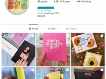 2K DIY Crafts Instagram Account for sale