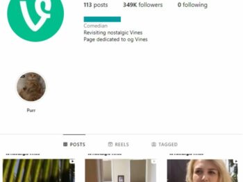340K Vines Funny Videos Instagram Account for sale