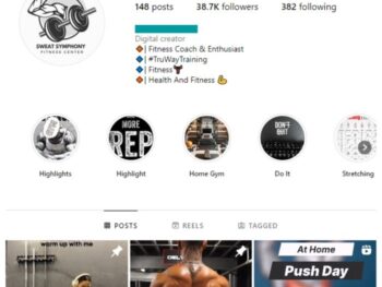 35K Workout Bodybuilding Instagram Account for sale