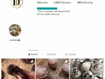 3K Desserts Cakes Instagram Account for sale