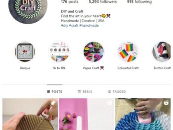5K DIY Crafts Instagram Account for sale
