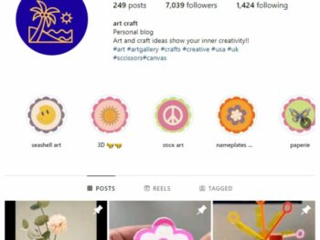 7K Art and Craft Instagram Account for sale