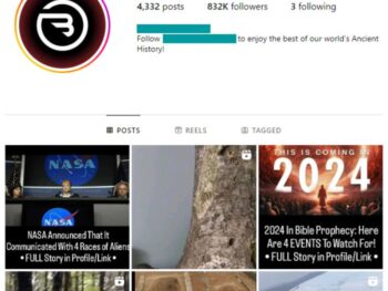 830K History Archaeology Instagram Account for sale