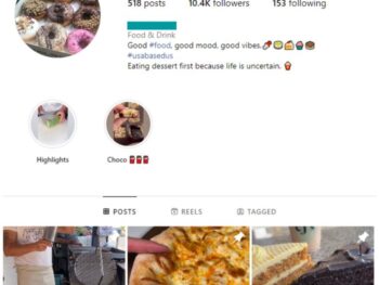 10K Sweets Desserts Instagram Account for sale