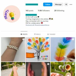 11K Handicraft DIY Instagram Account for sale
