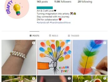 11K Handicraft DIY Instagram Account for sale