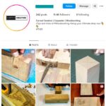 11K Woodworking Carpenter Instagram Account for sale