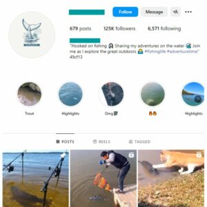 120K Fishing Nature Instagram Account for sale