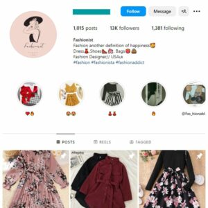12K Fashion Dresses Women's Instagram Account for sale