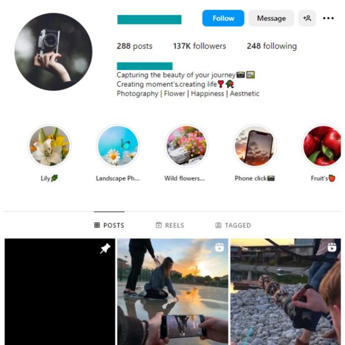 135K Travel Photography Instagram Account for sale