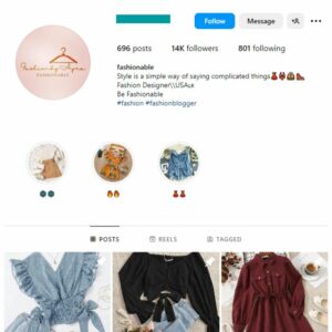 13K Girl's Dresses Fashion Instagram Account for sale