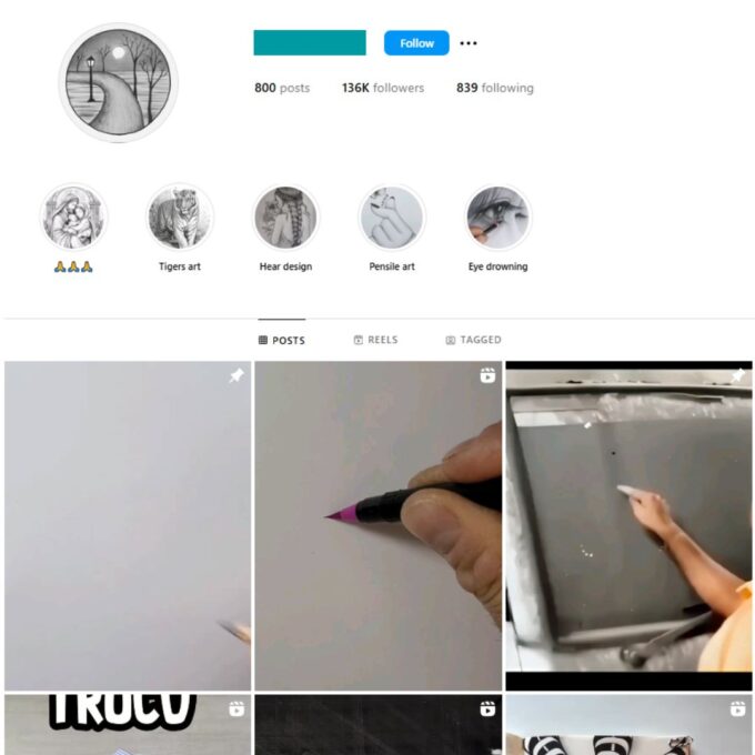 160K Art Painting Instagram Account for Sale