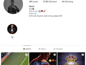 17K Messi Football Instagram Account for sale