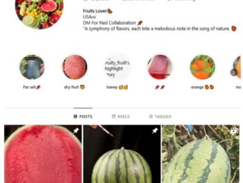 190K Fruits Plants Instagram Account for sale