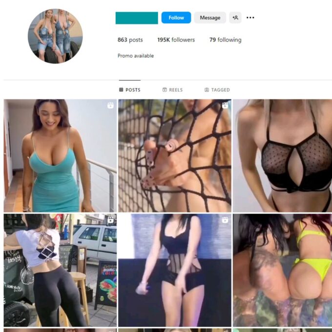 195K Babes Model Instagram Account for Sale