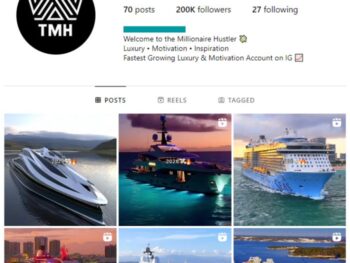 195K Millionaire Lifestyle Instagram Account for sale