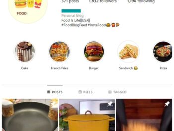 1K Fast Food Burgers Instagram Account for sale