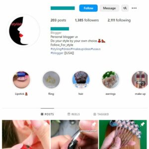 1K Nails Beauty Instagram Account for sale