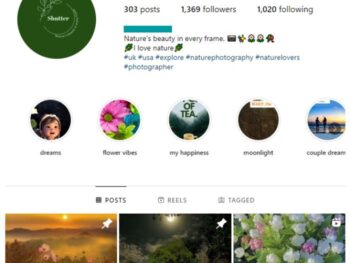 1K Nature Photography Instagram Account for sale