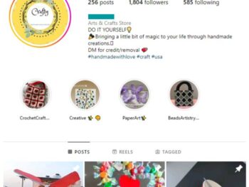 1K Papercraft DIY Instagram Account for sale