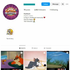 2K Cartoon Tom & Jerry Instagram Account for sale