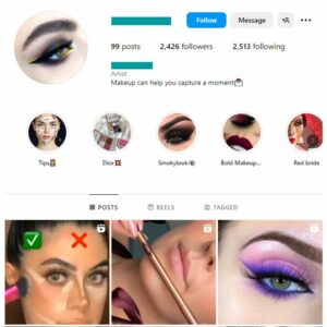 2K Eyelashes Makeup Instagram Account for sale