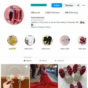 2K Fashion Jewelry Instagram Account for sale