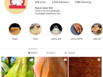 2K Food Cooking Instagram Account for sale