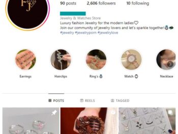 2K Girl's Jewelry Instagram Account for sale