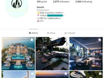 2K Real Estate Mansions Instagram Account for sale