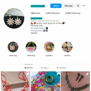 2K Women's Jewelry Instagram Account for sale
