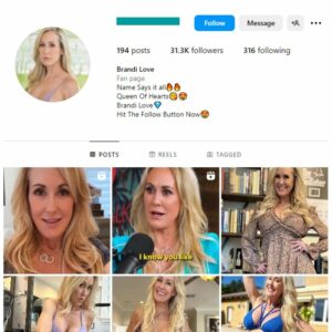 30K Adult Model Brandi Love Instagram Account for sale
