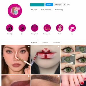 30K Makeup Eyelashes Instagram Account for Sale