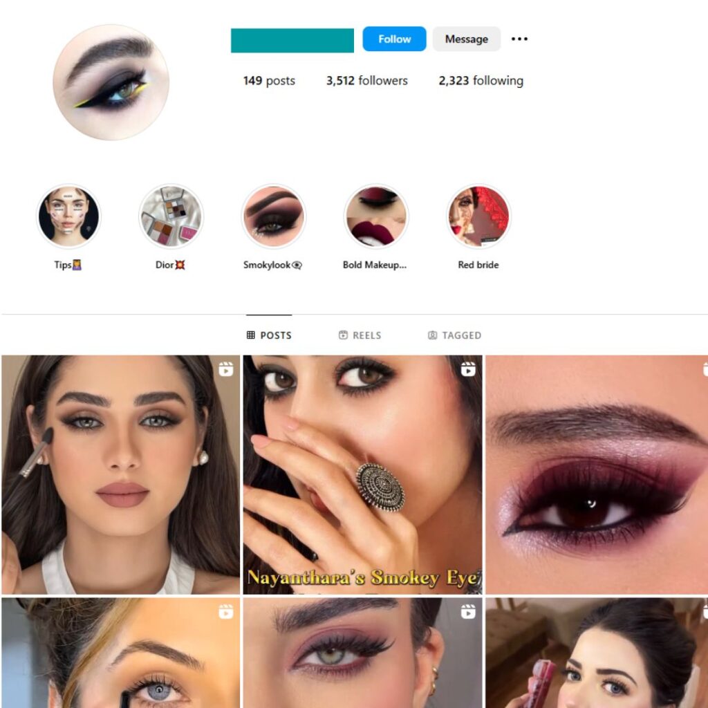 3K Eyelashes Makeup Instagram Account for Sale
