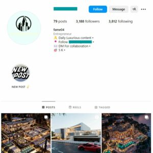 3K Luxury Mansions Instagram Account for sale