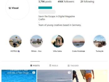 410K Travel Adventure Instagram Account for sale