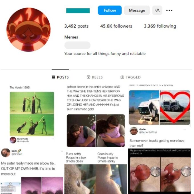 45K Funny Memes Instagram Account for sale