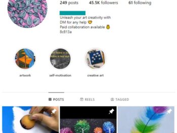 45K Paintings Art Instagram Account for sale