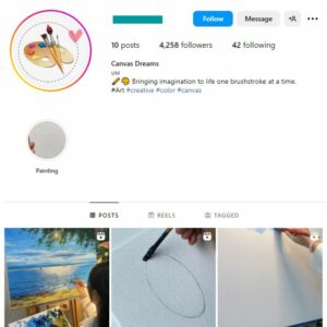 4K Art Paintings Instagram Account for sale