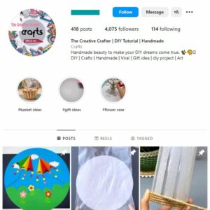 4K DIY Crafts Instagram Account for sale