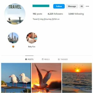 4K Travel Photography Instagram Account for sale