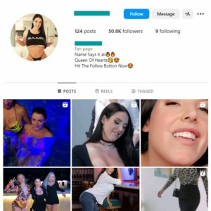 50K Adult Model Angela White Instagram Account for sale