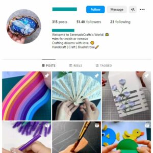 50K DIY Crafts Instagram Account for sale