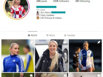 530K Women Athletes Fitness Instagram Account for sale