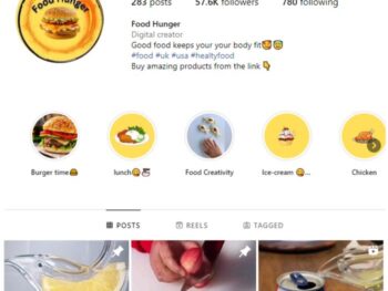 55K Nutrition Food Instagram Account for sale