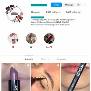 5K Beauty Makeup Instagram Account for sale